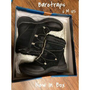 Baretraps Water Resistant Winter Boots Black Size 6 M - New in Box